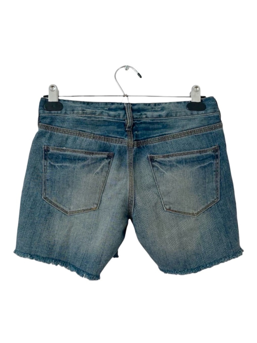 Madewell Distressed Cutoff Denim Shorts Size 25 Light Wash Low Rise Raw Hem - Picture 3 of 4